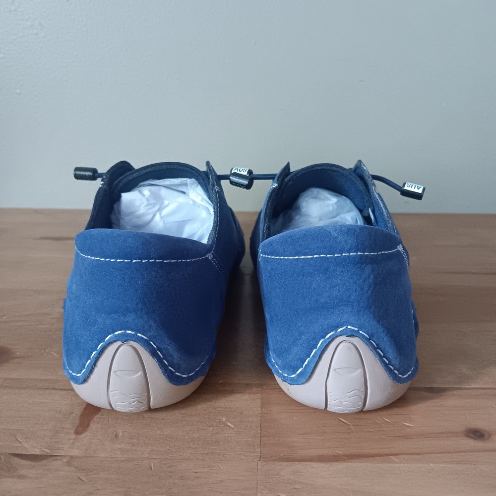 LDeck AUS Driving Shoes Womens EU 36 Blue Suede Bungee Lace Loafers - Picture 6 of 8